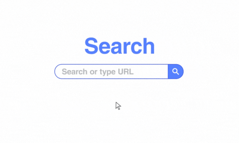 animated search  for "cheap flights" on a search bar